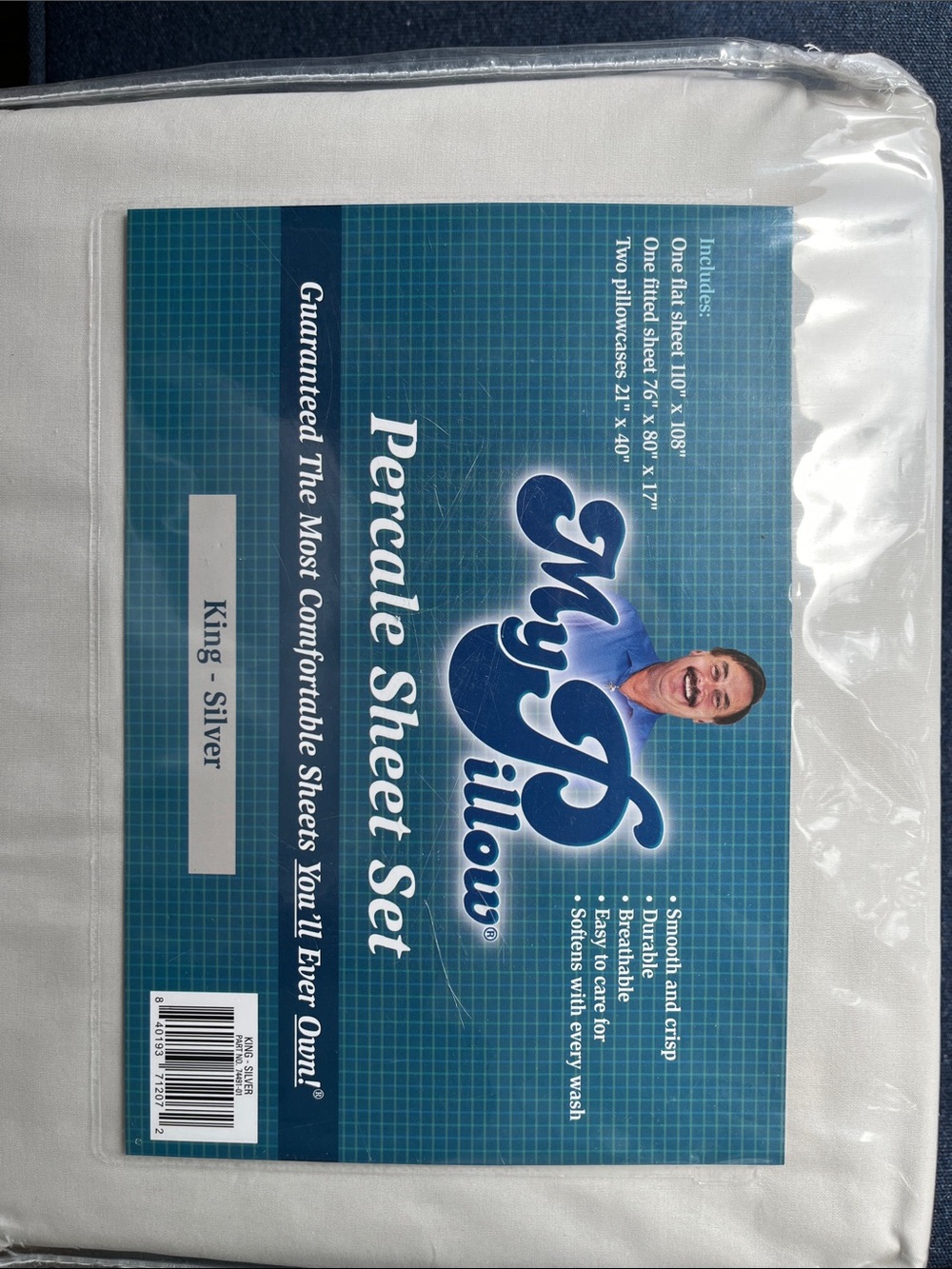 Percale Sheet Set - Silver King